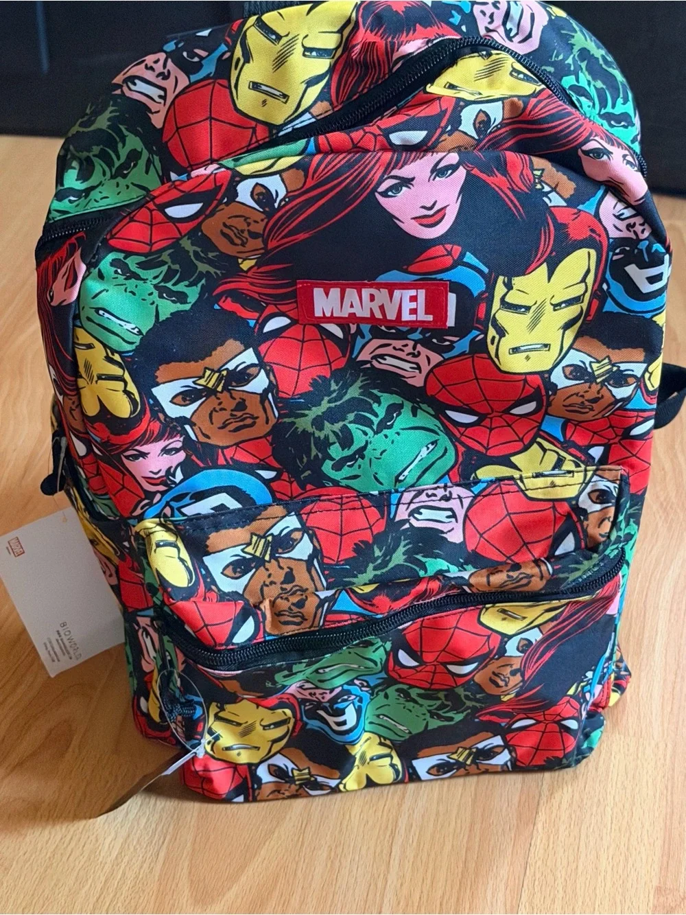 Marvel Avengers 17-inch All-Over Super Hero Printed Backpack.